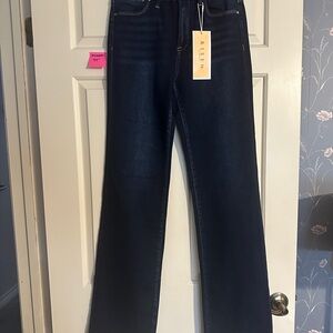 Women's Risen Dark Blue Flare Jeans Size 7/28